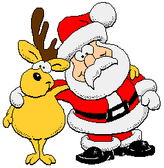 babbo natale e renna